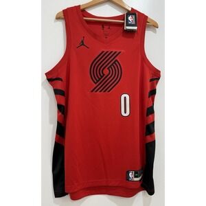 NWT‎ Jordan Damian Lillard Portland Trail Blazers Statement Edition Jersey Sz L